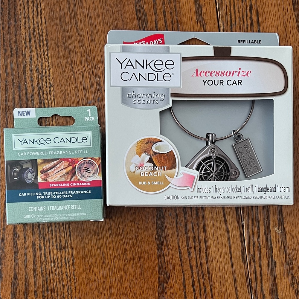 Yankee Candle Coconut Beach Car Fragrance Set